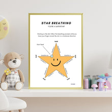 Load image into Gallery viewer, Calm Kids Collection: 5 Breathing Exercise Wall Art Prints
