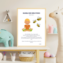 Load image into Gallery viewer, Calm Kids Collection by C.A.R.E: 5 Beautiful Breathing Exercise Wall Art Prints
